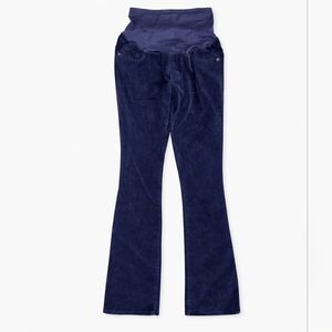 Old Navy maternity corduroy navy blue slim boot cut full panel sz 12 regular